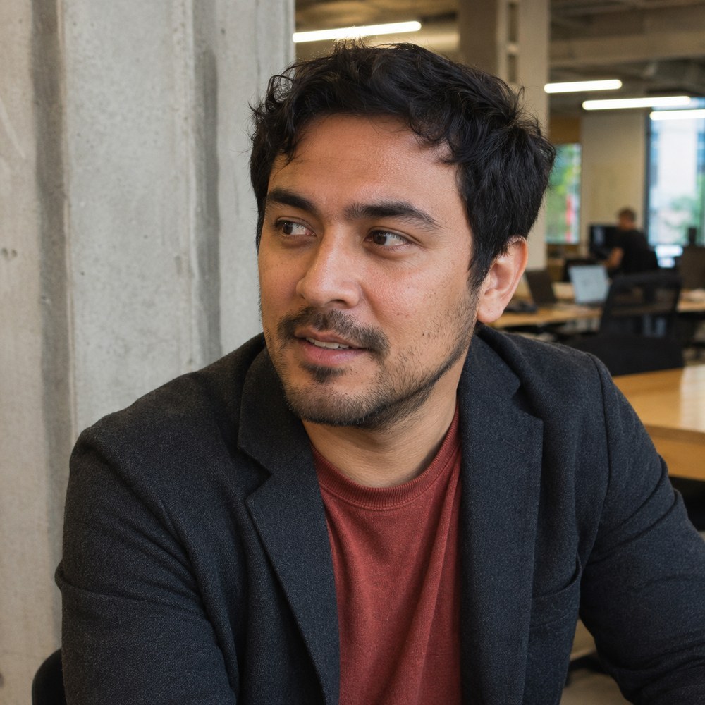 Portrait representing Lucas Reed, DesignEpic AI Performance Marketing Specialist